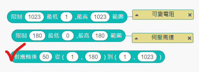 (圖)可變電阻控制伺服馬達